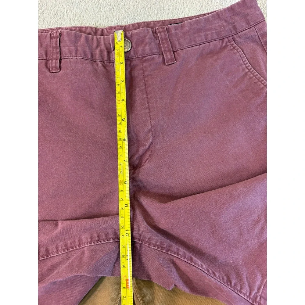 Bonobos Mens 32 (34) Washed Chino Shorts Lot 2 Pair Tan Burgundy Stretch 8